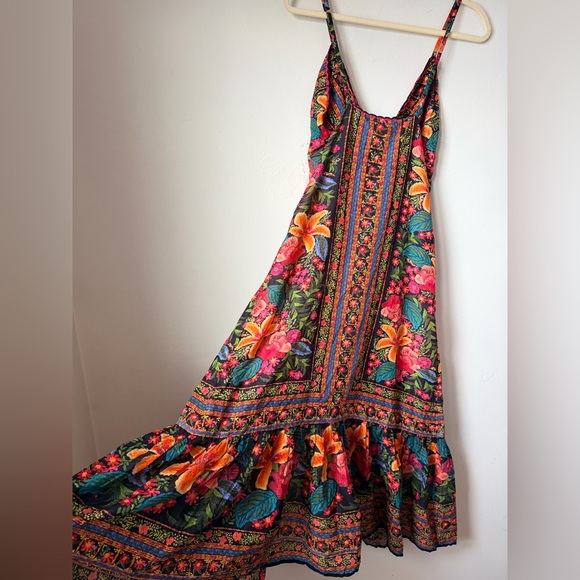 FARM RIO STITCHED GARDEN LONG COVERUP - Picture 14 of 16